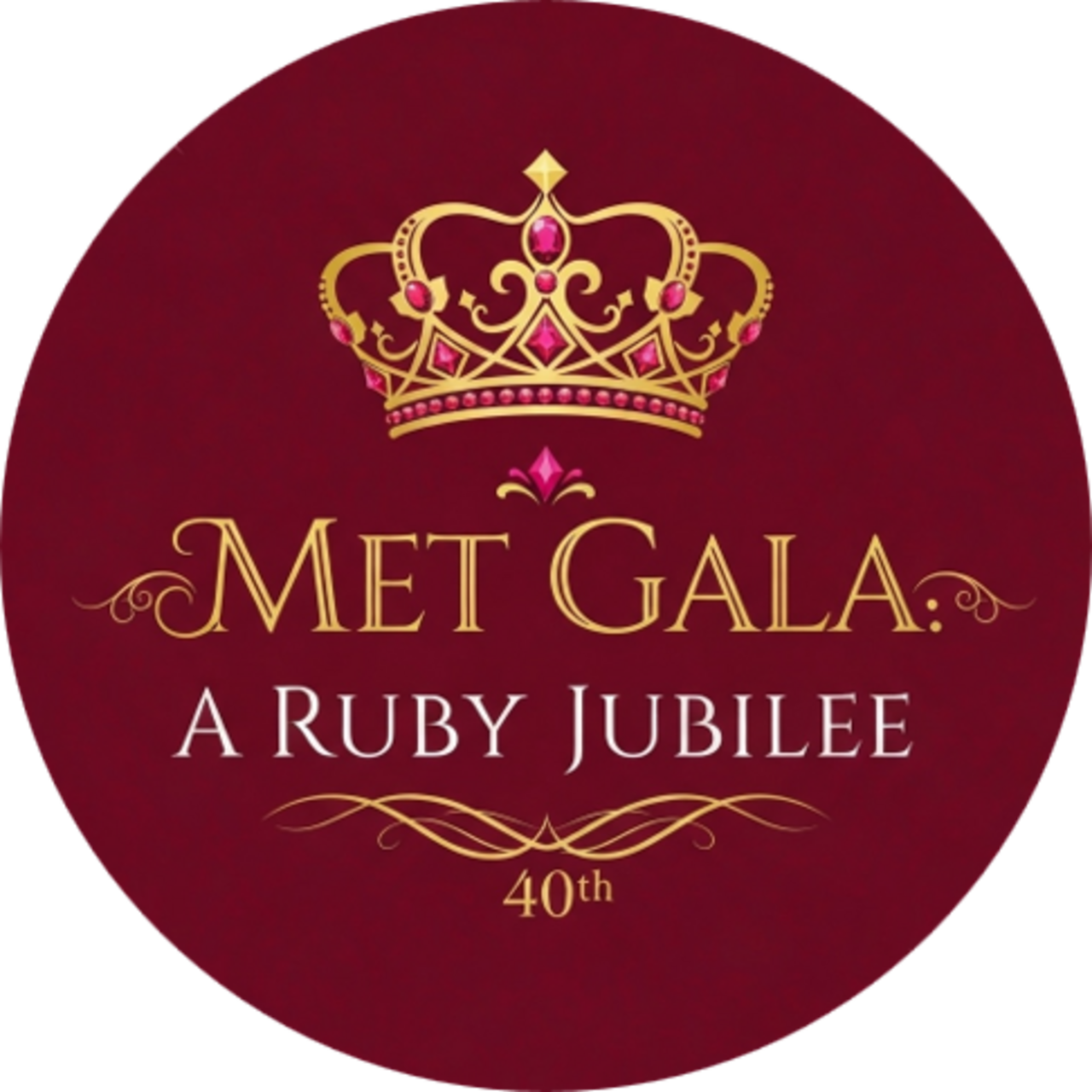 Met Gala 2026: A Ruby Jubilee logo