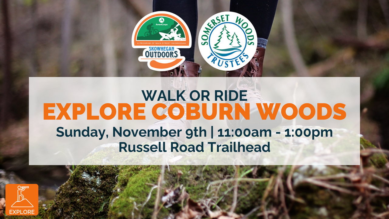 Explore Coburn Woods: Walk or Ride | November 9 logo