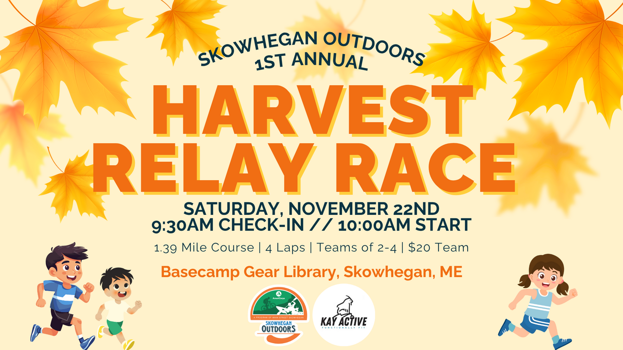 1st Annual Skowhegan Outdoors Harvest Relay Race | November 22 logo