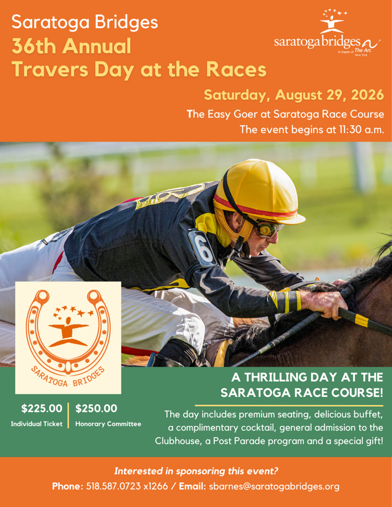 36th Annual Travers Day at the Races logo