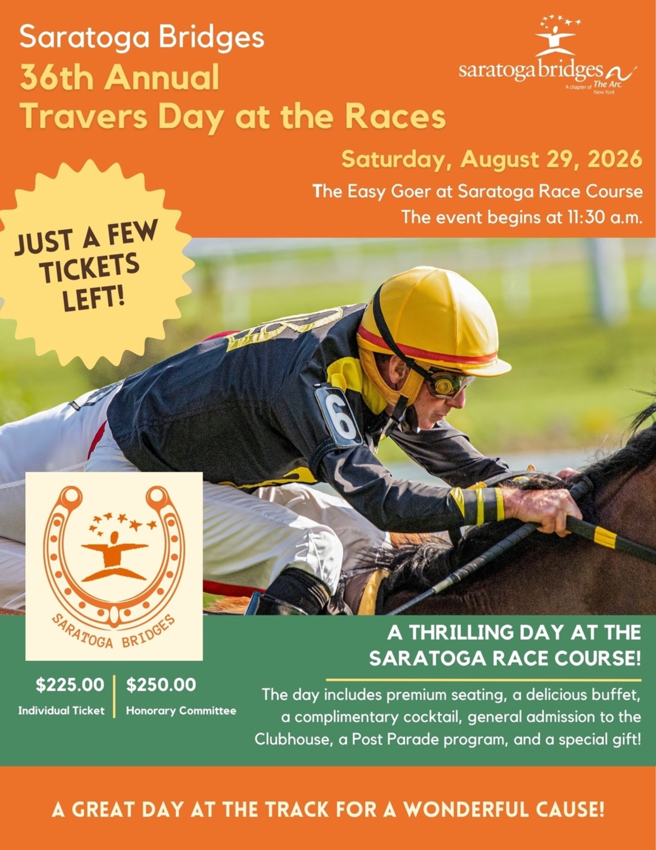 36th Annual Travers Day at the Races logo