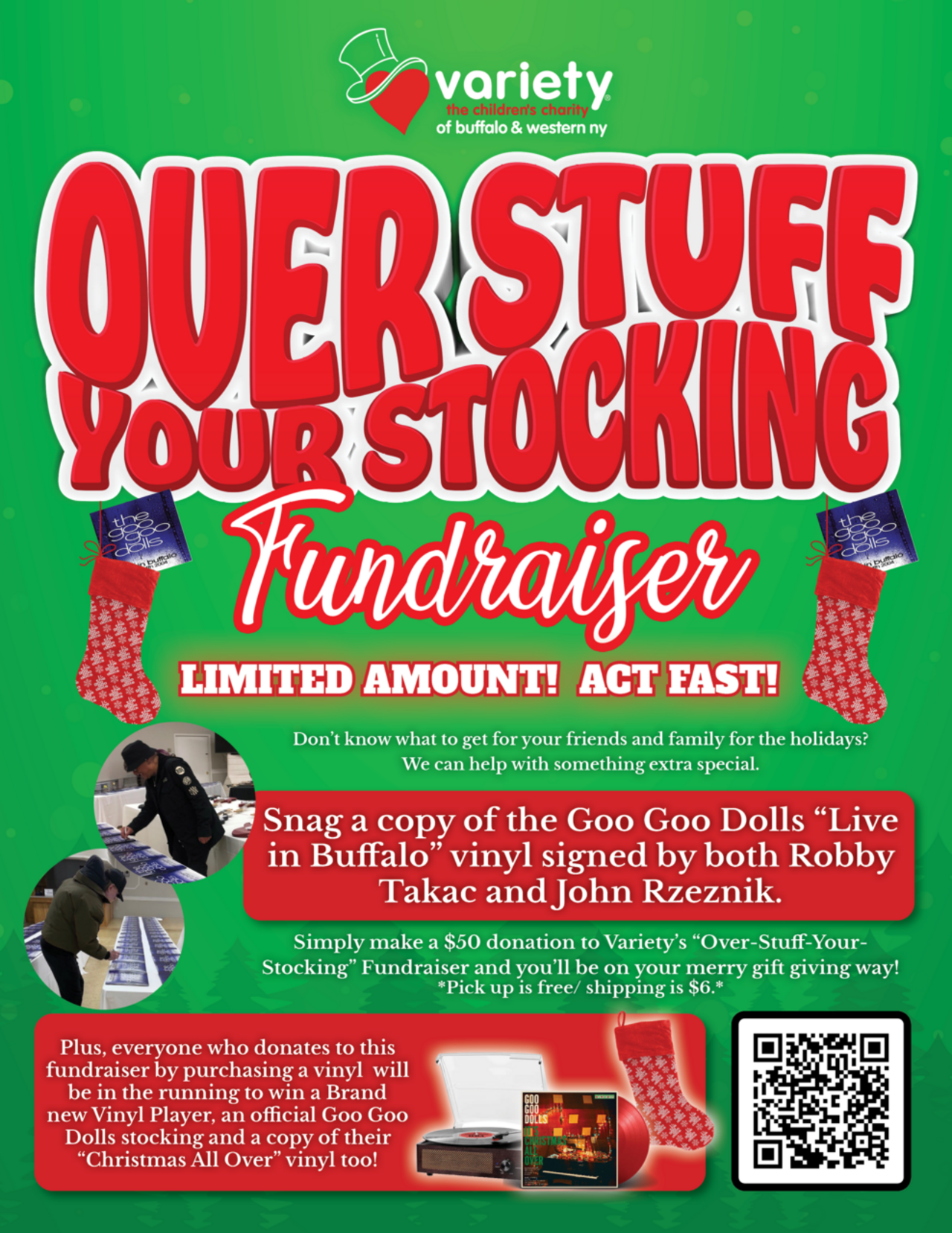 Variety’s “Over-Stuff-Your- Stocking” Fundraiser logo