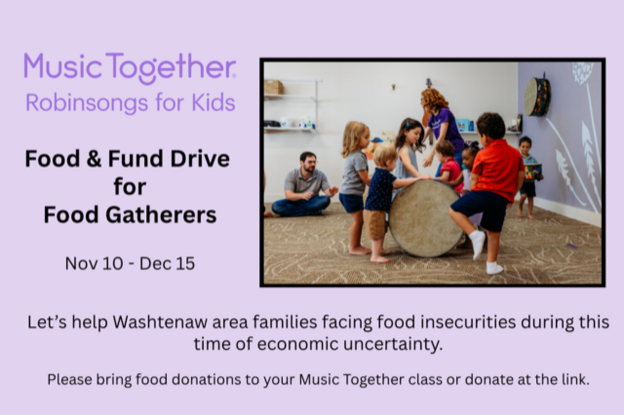 Robinsongs for Kids Food & Fund Drive logo