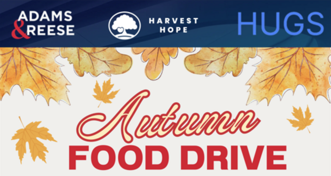 Adams & Reese Cares: Justice Served, Hunger Defeated logo