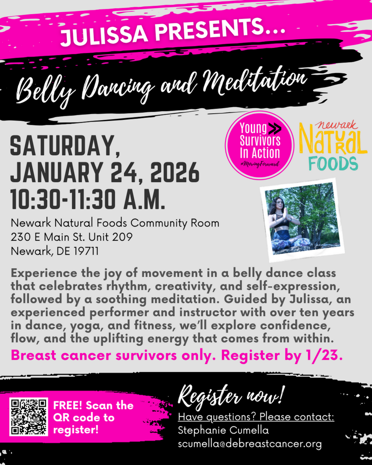 YSIA Belly Dancing and Meditation with Julissa logo
