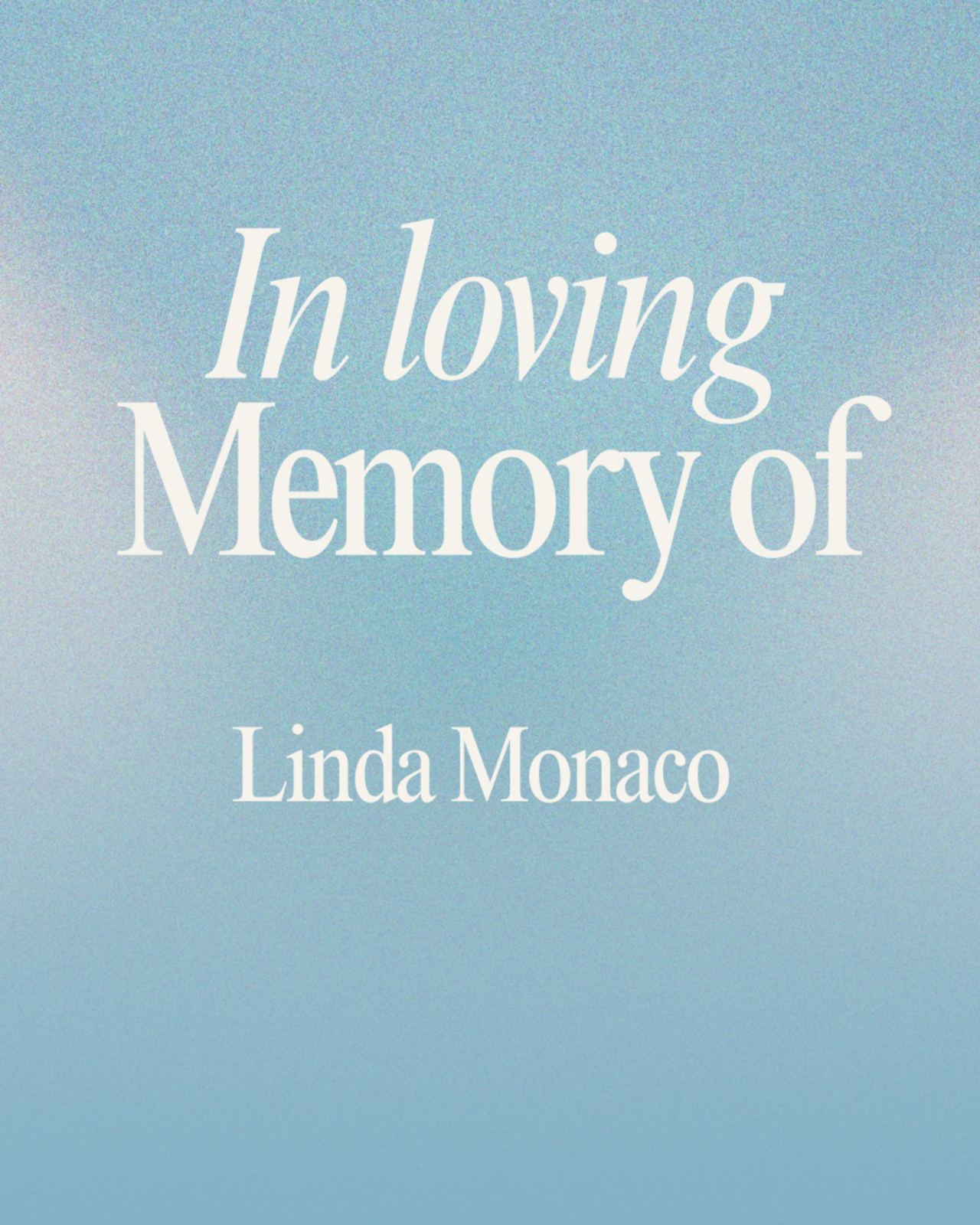 In Memory of Linda Monaco logo