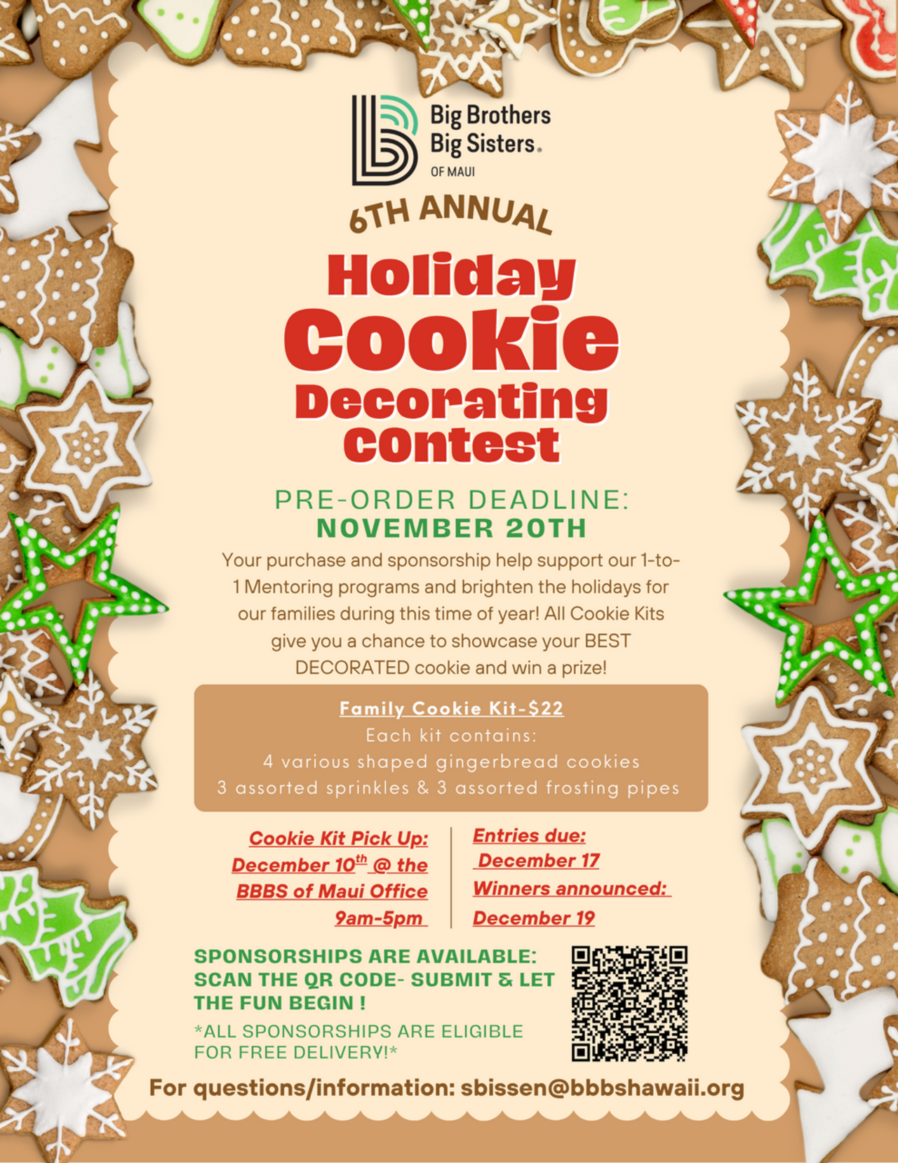 Holiday Cookie Kit Fundraiser 2025 logo