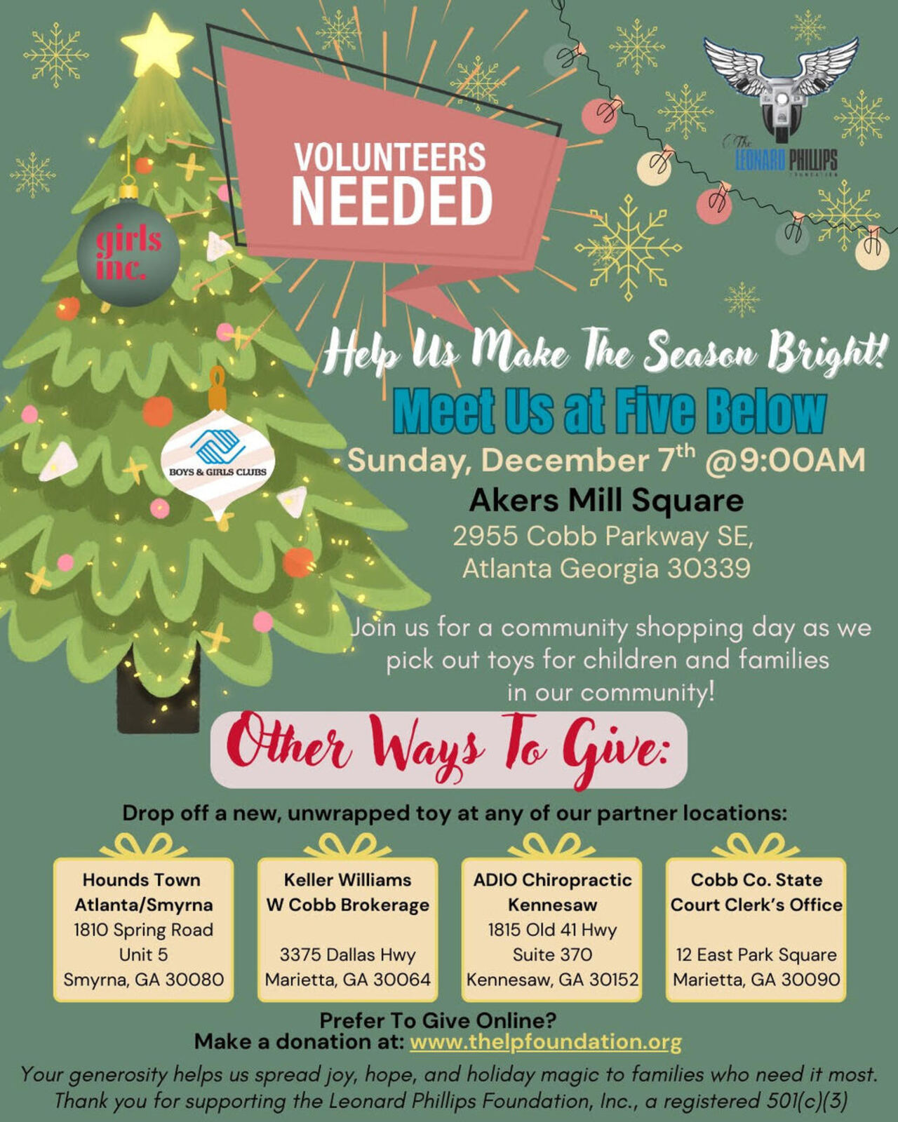 Operation Season of Hope: Toy Drives logo