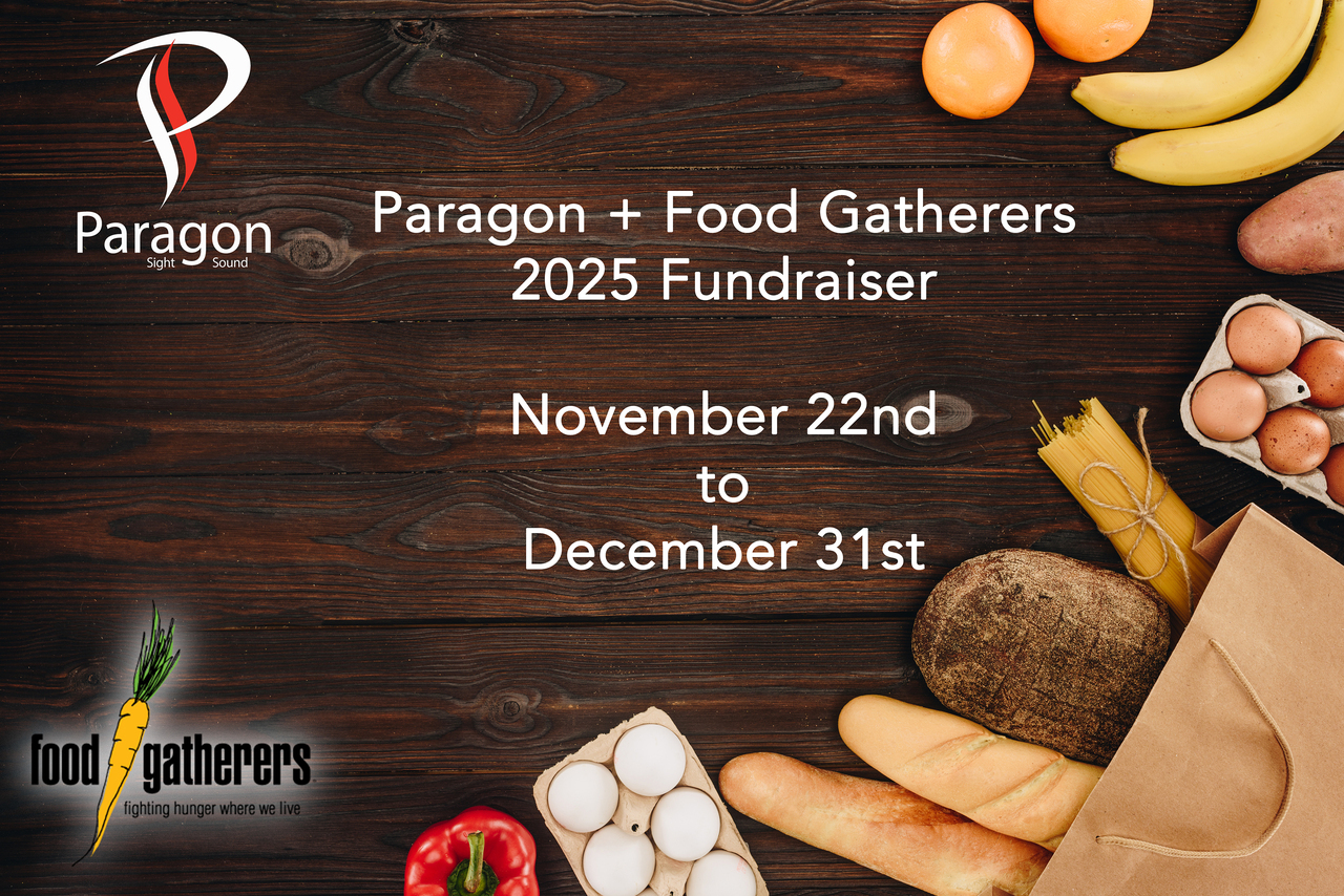 Fundraising with Food Gatherers | Paragon Sight & Sound logo