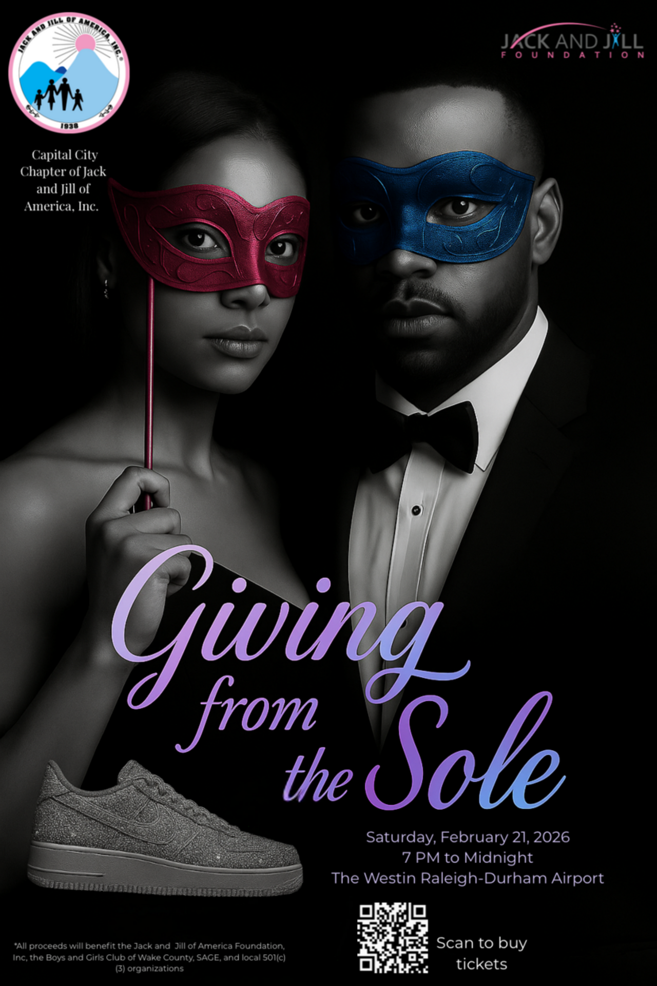Giving from the Sole: The Masquerade logo
