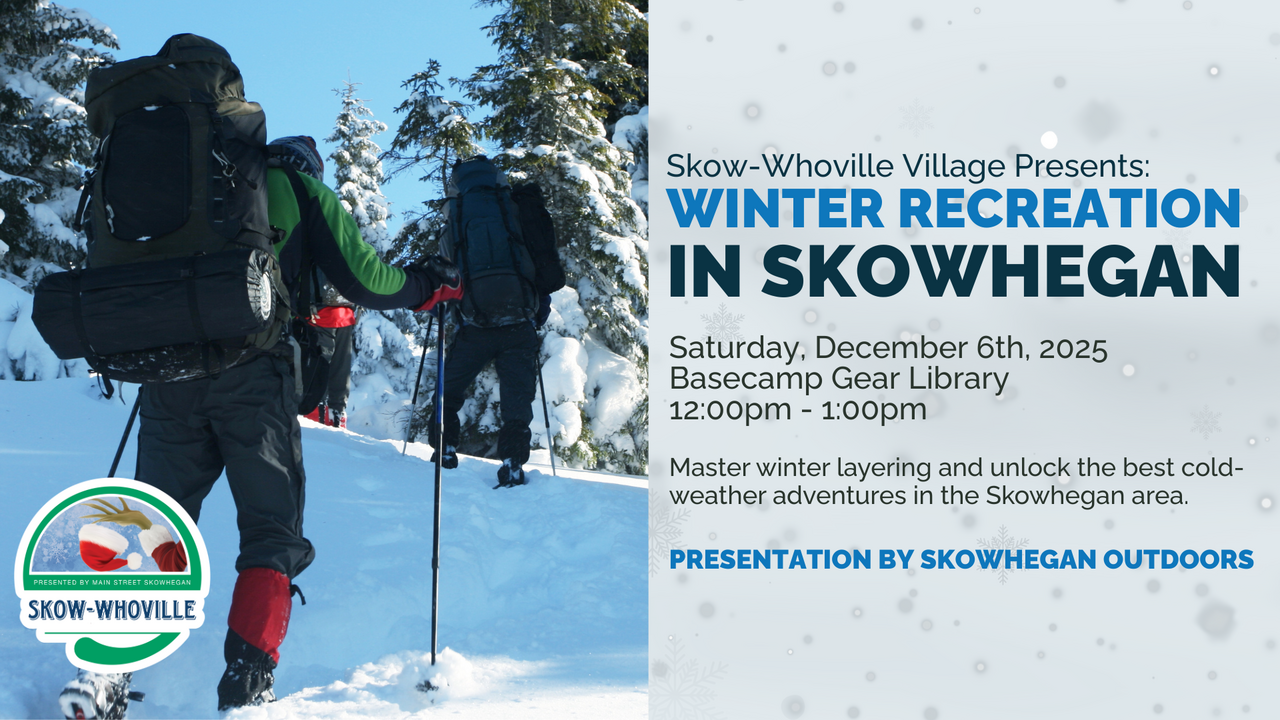 Winter Recreation in Skowhegan | Skow-Whoville Program logo