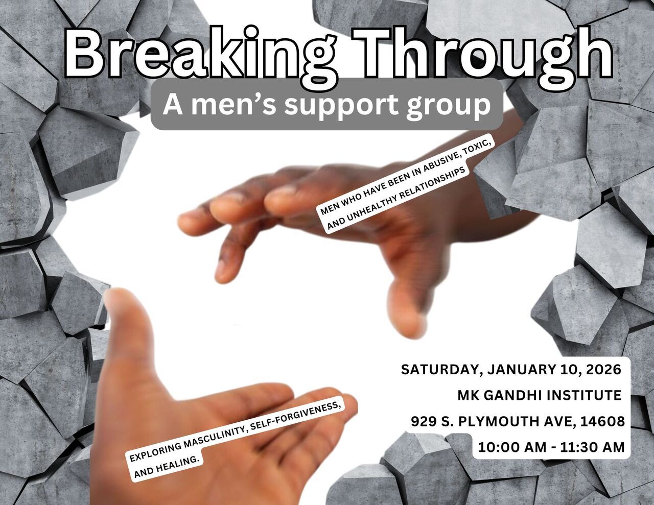 Breaking Through: A Men’s Support Group logo