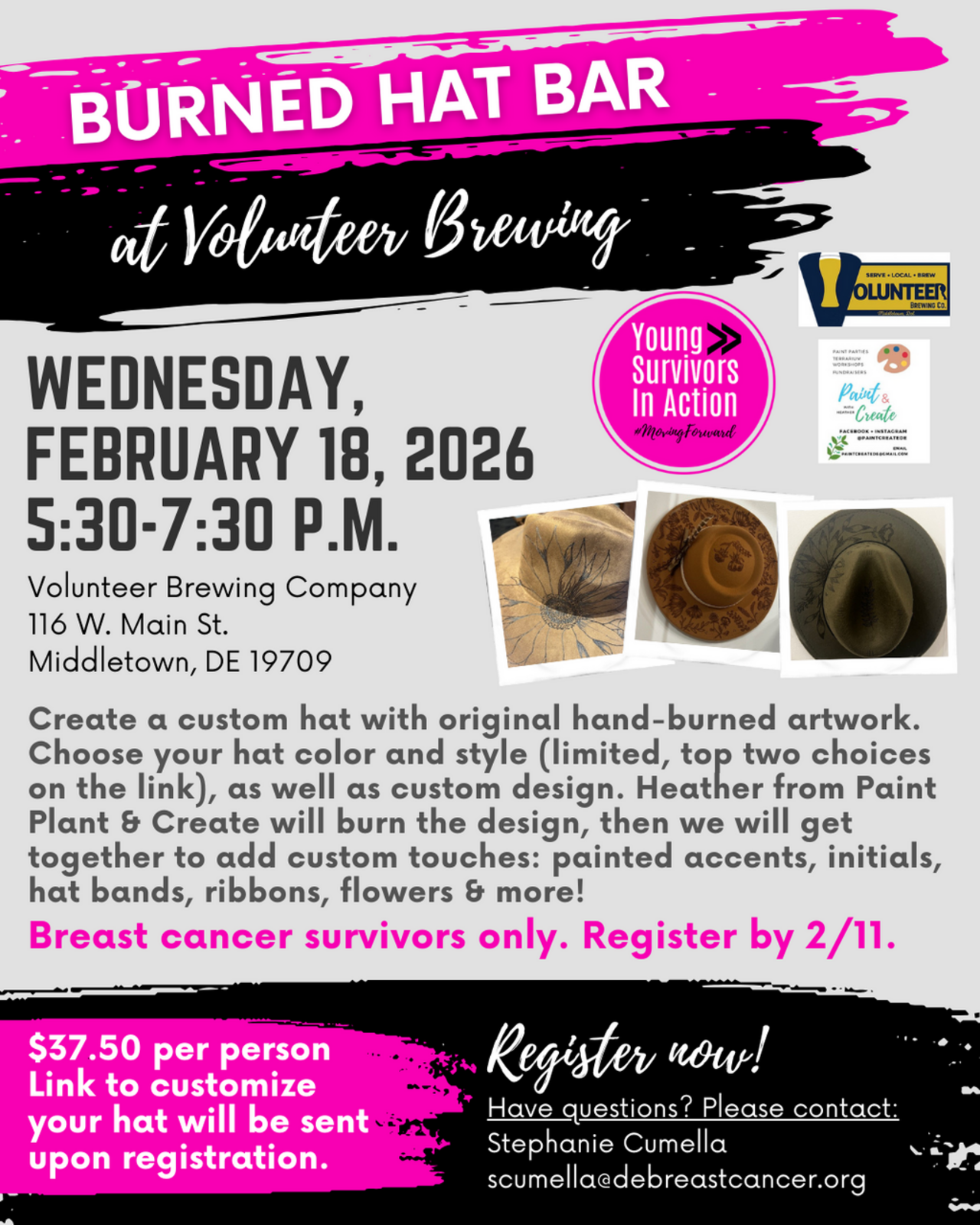 YSIA Burned Hat Bar logo