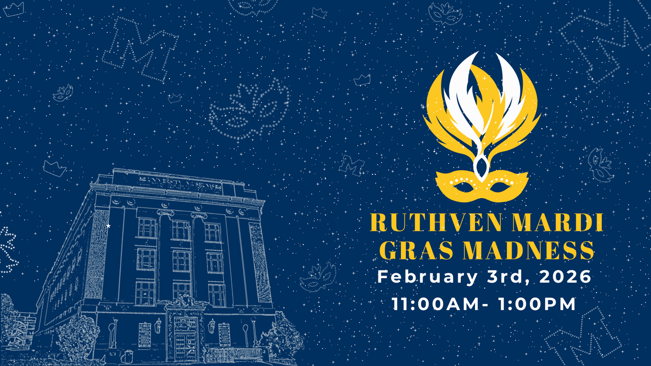 2026 Mardis Gras Madness Event at Ruthven logo