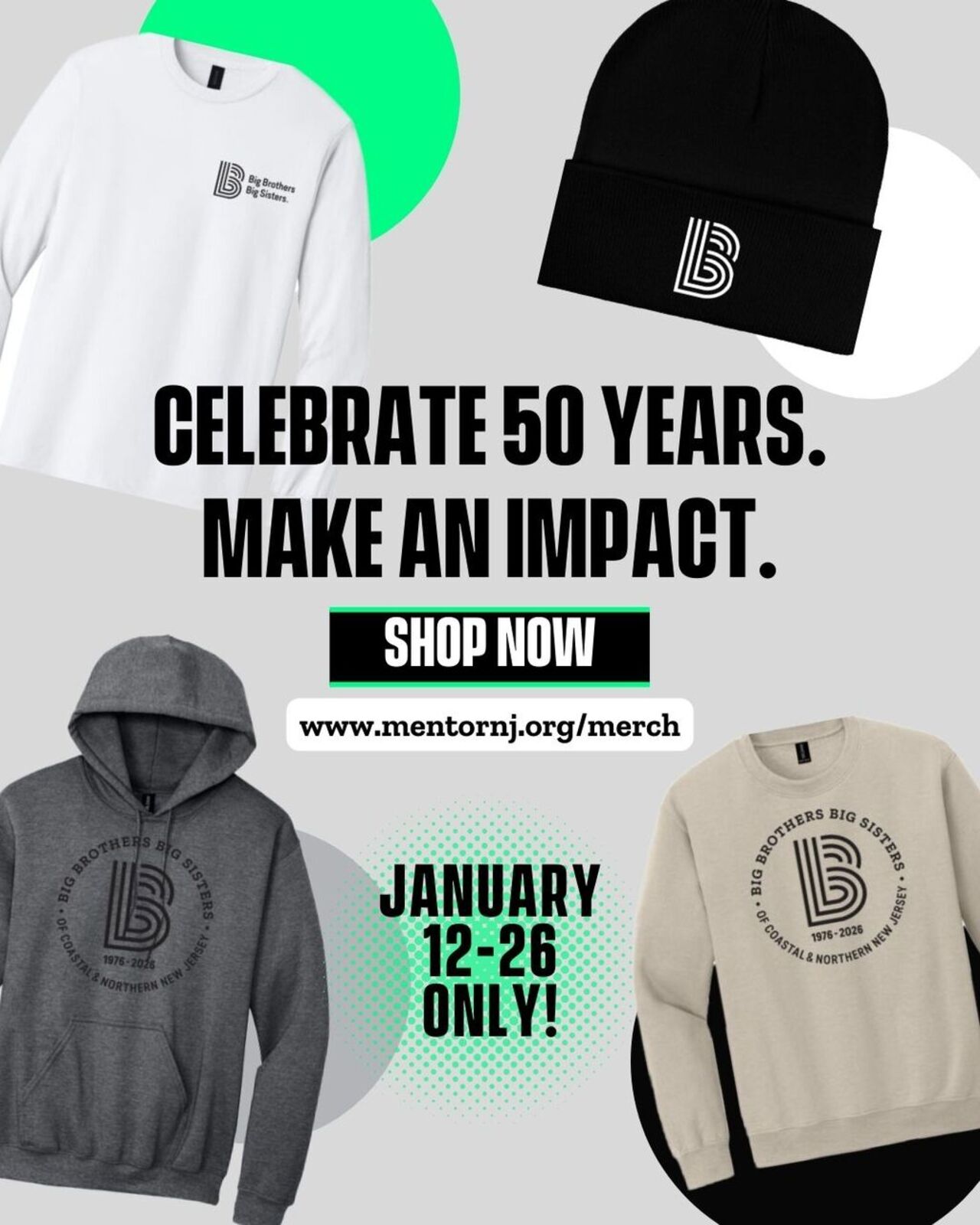 50th Anniversary Winter Merch Drop logo