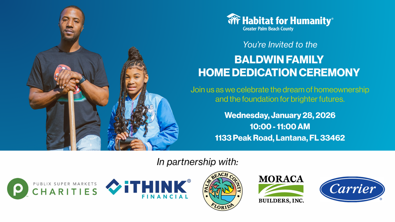 Baldwin Family Home Dedication Ceremony logo