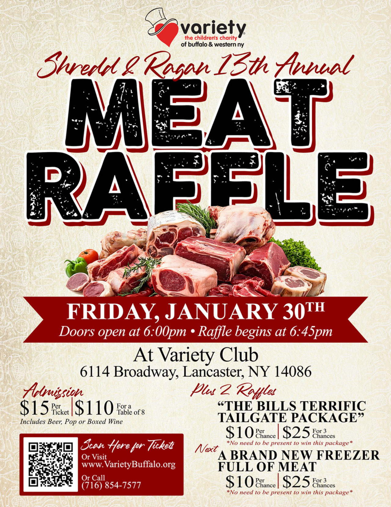 Shredd & Ragan 's 13th Annual Meat Raffle! logo