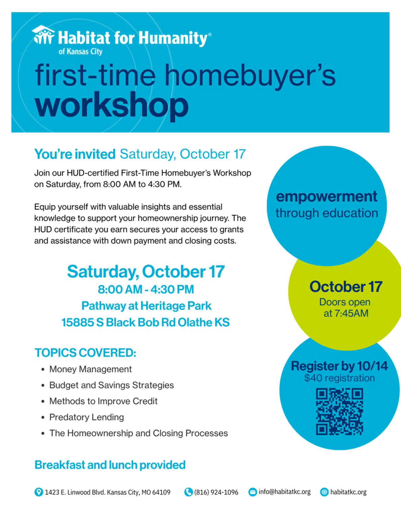 First-Time Homebuyer’s Workshop - Oct 17 logo