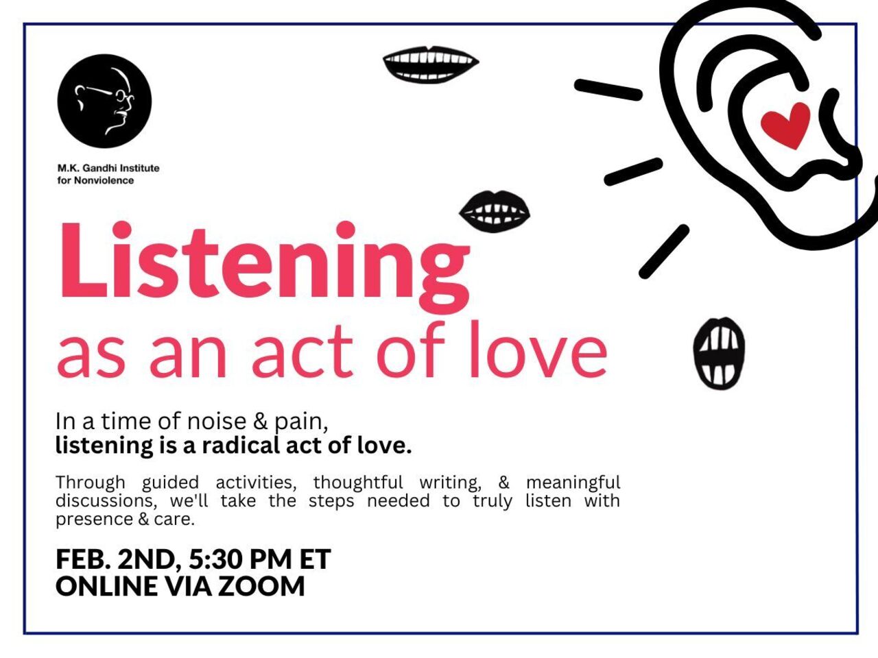 Listening as an Act of Love (Feb. 2026) logo