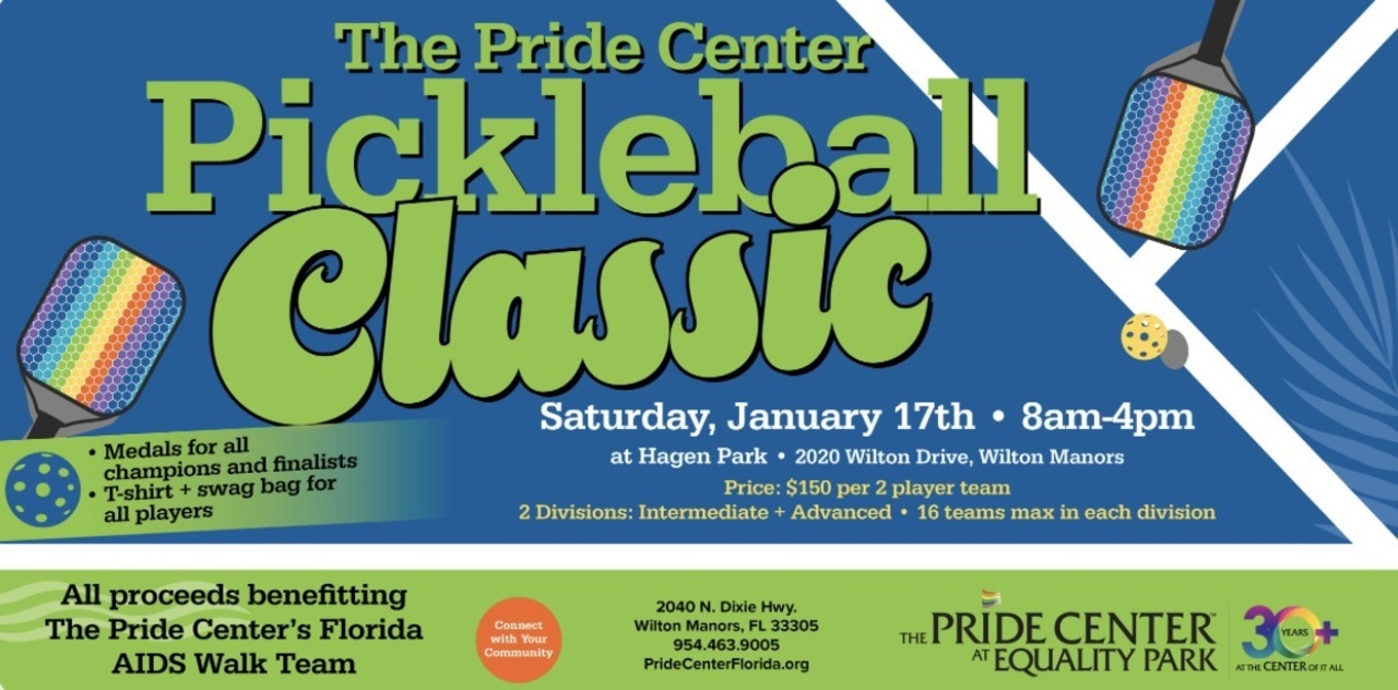 The Pride Center Pickleball Classic logo