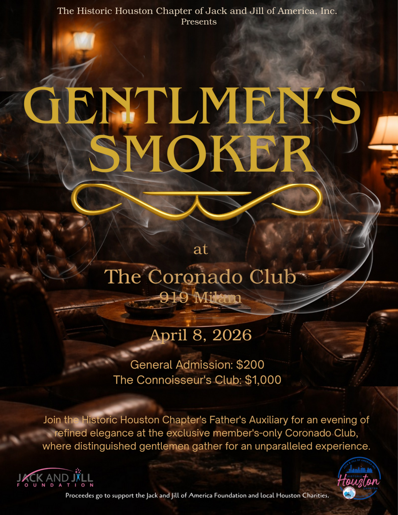 Historic Houston Chapter 7th Annual Gentlemen’s Smoker logo