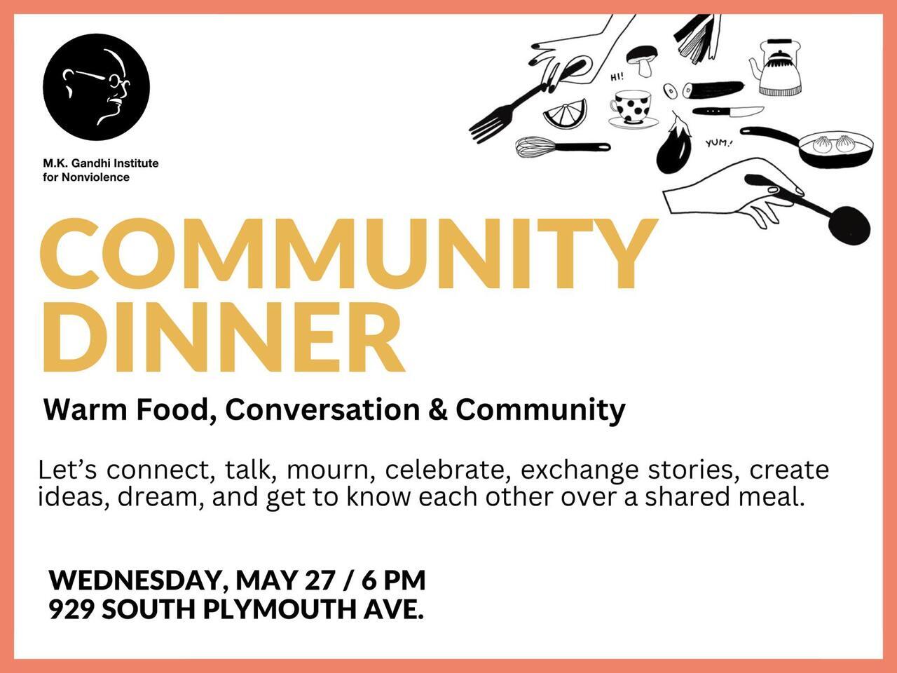 May Community Dinner 2026 logo