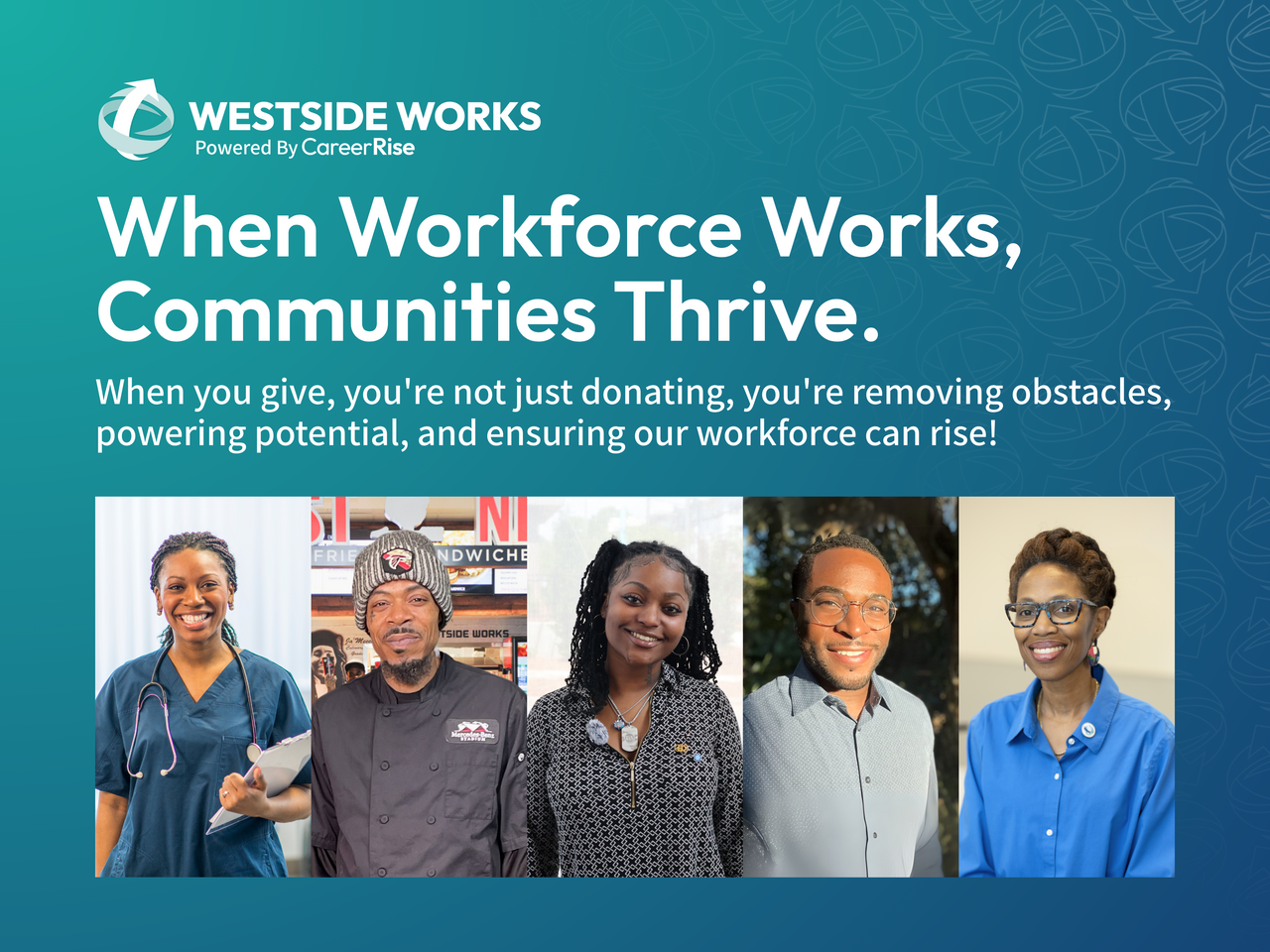 Westside Works: When You Give, Communities Thrive logo