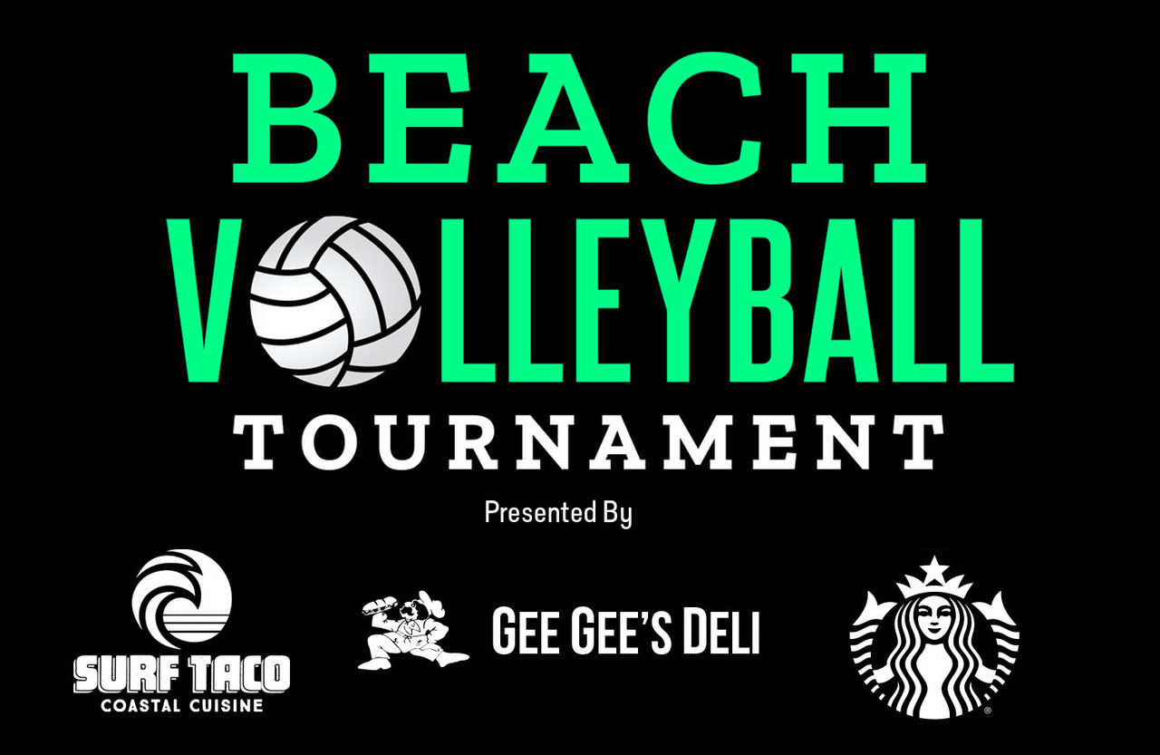 20th Annual Beach Volleyball Tournament logo