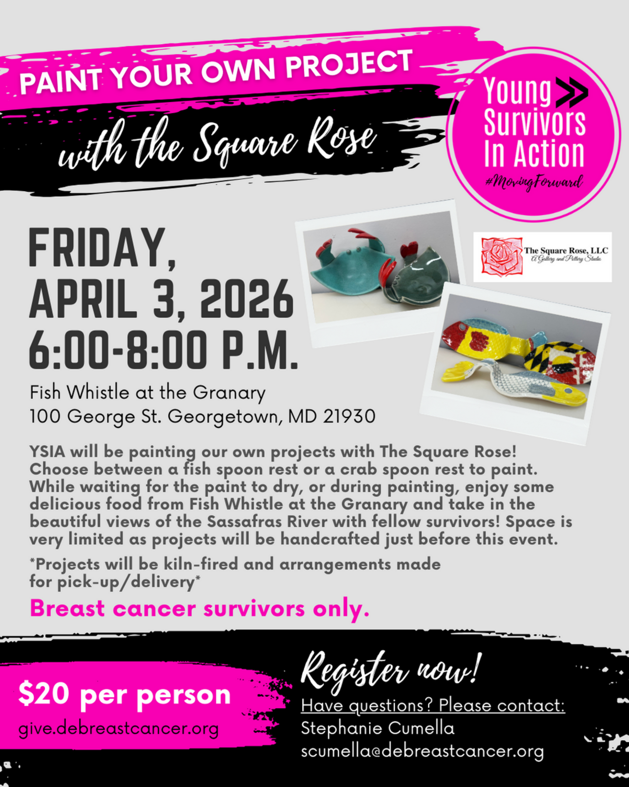 YSIA Paint Your Own Project with the Square Rose 2026 logo