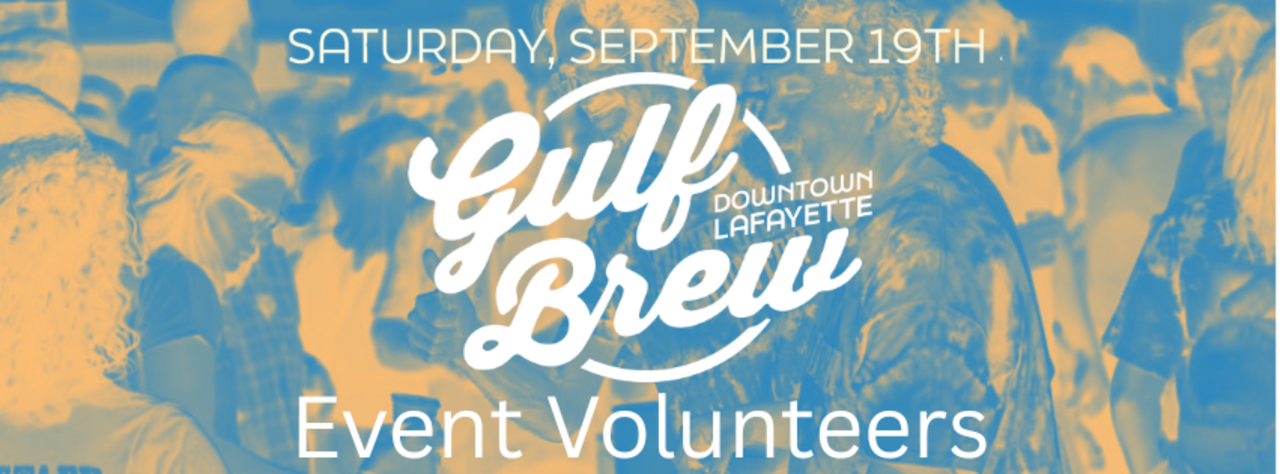 VOLUNTEER - Gulf Brew 2026 logo