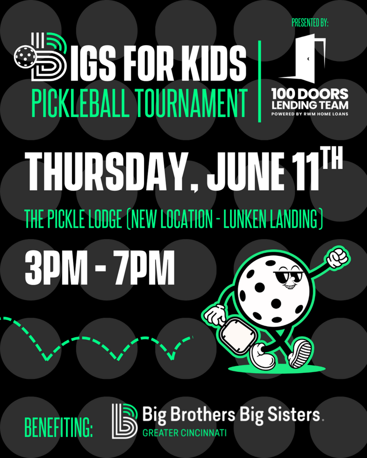 2026 Bigs for Kids Pickleball Tournament logo