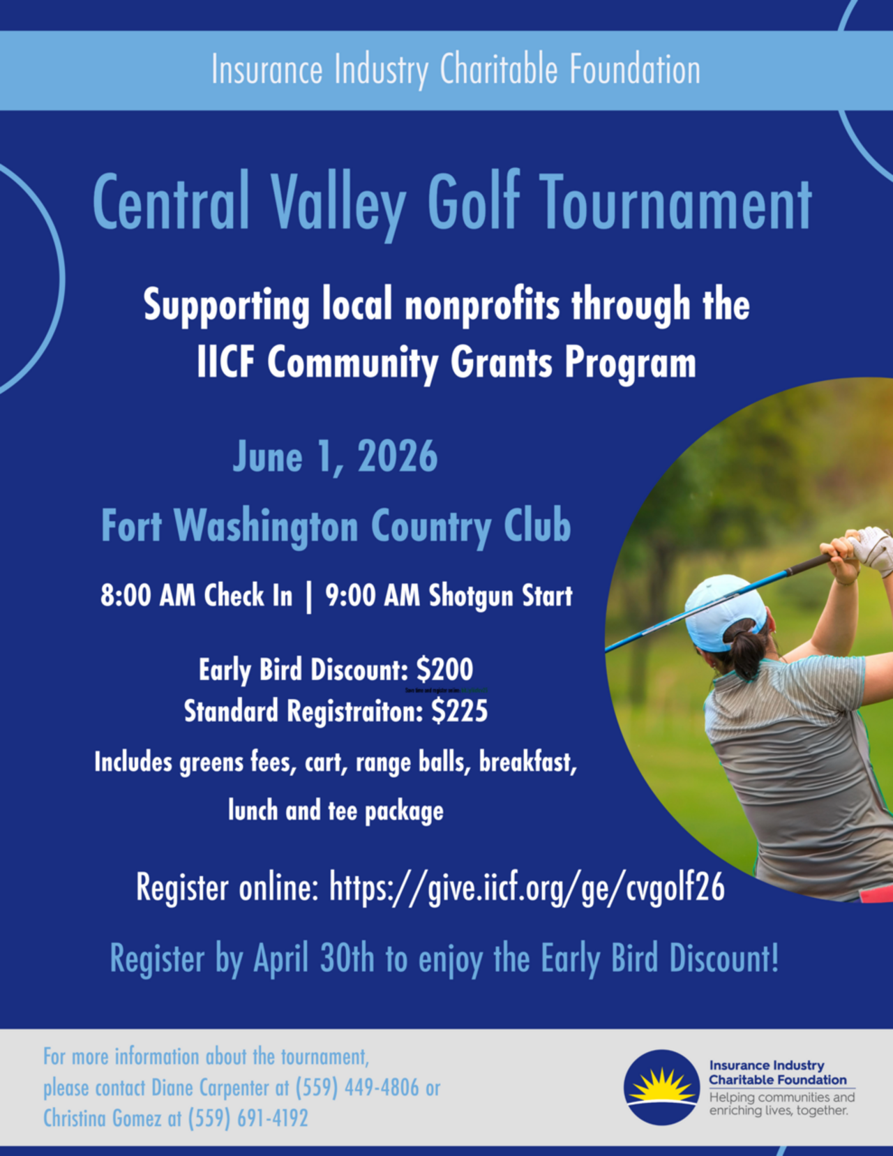IICF Central Valley Golf Tournament 2026 logo