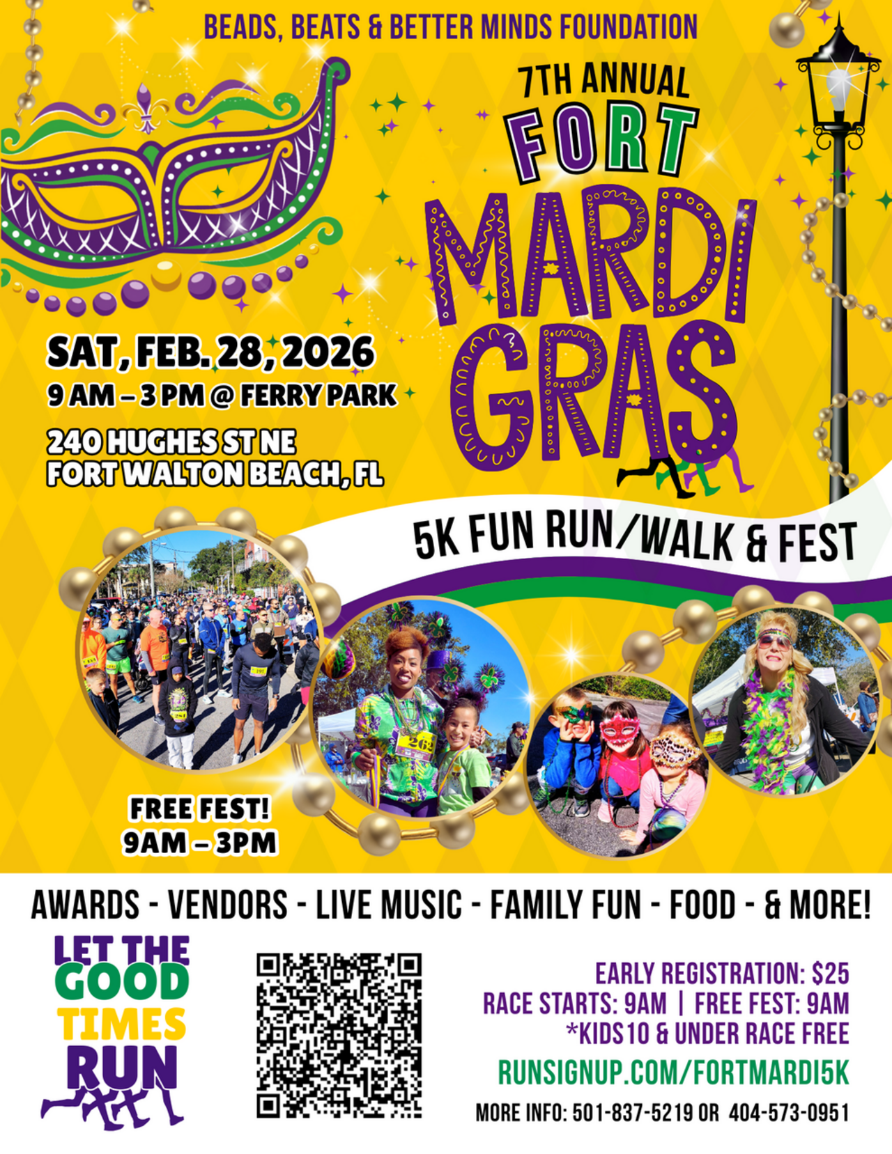 Florida - Fort Mardi Gras 5k Fun Run/Walk & Fest logo