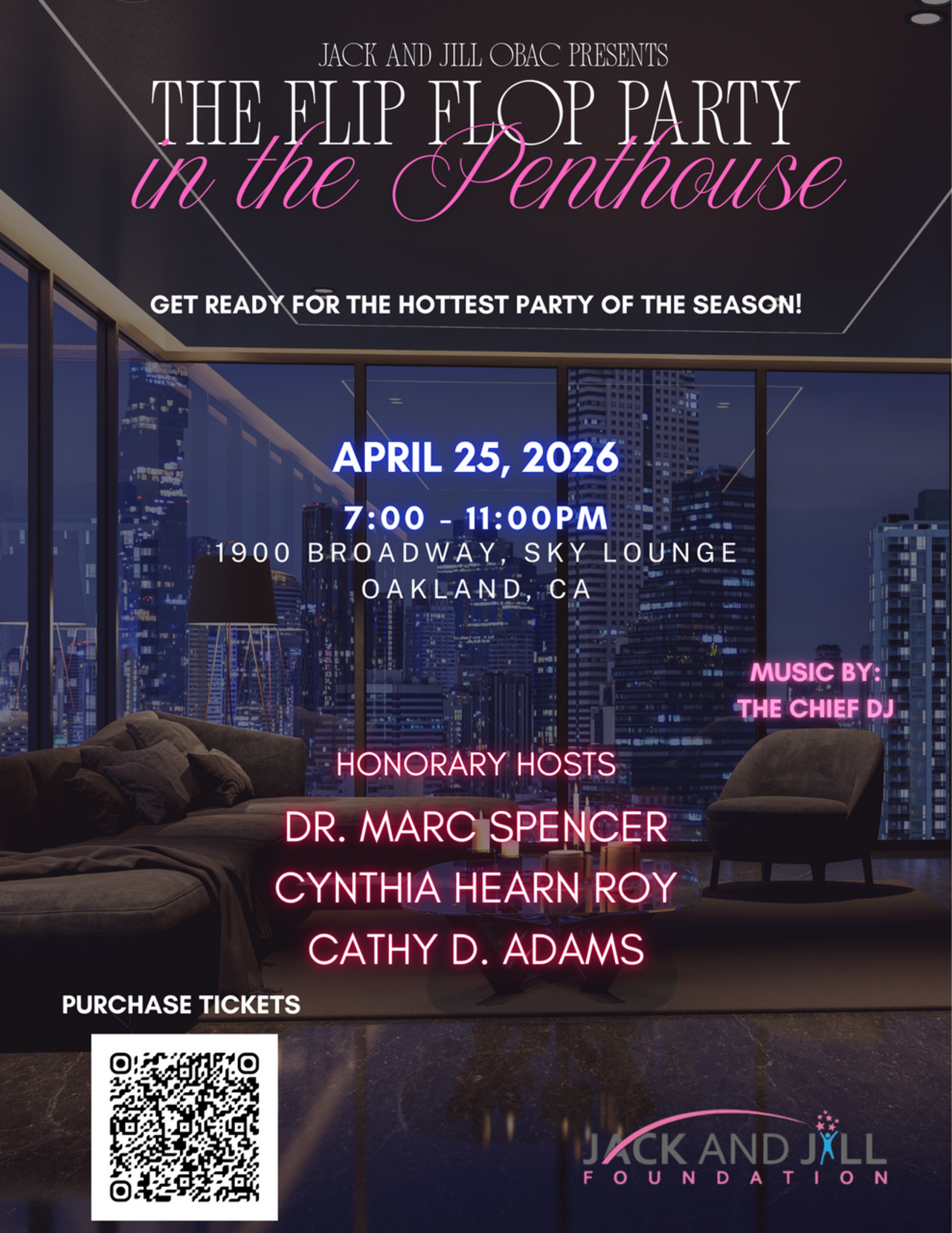 The Oakland Bay Area Chapter Presents: The Flip Flop Party & Fundraiser logo