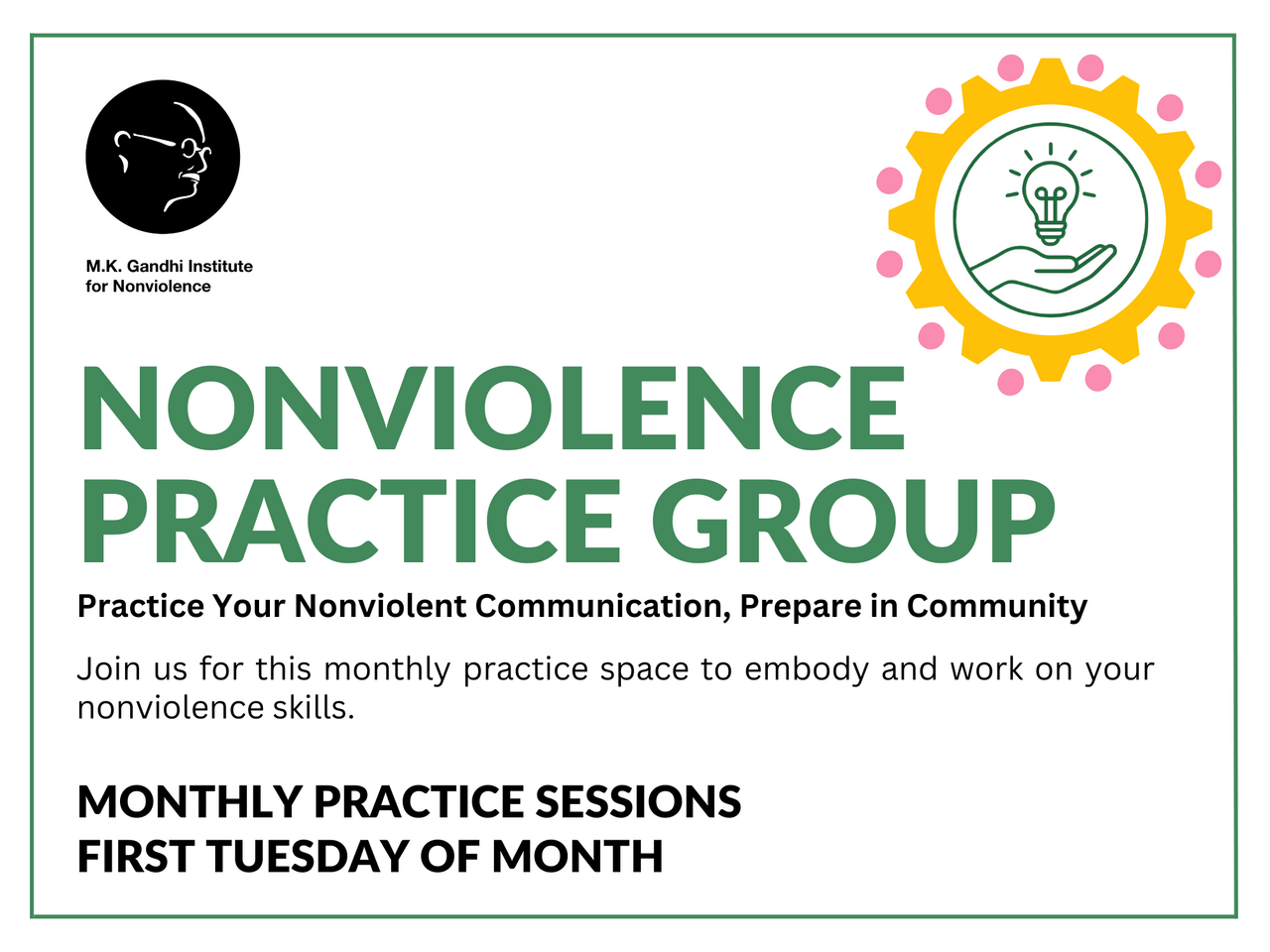 Nonviolence Practice Group logo