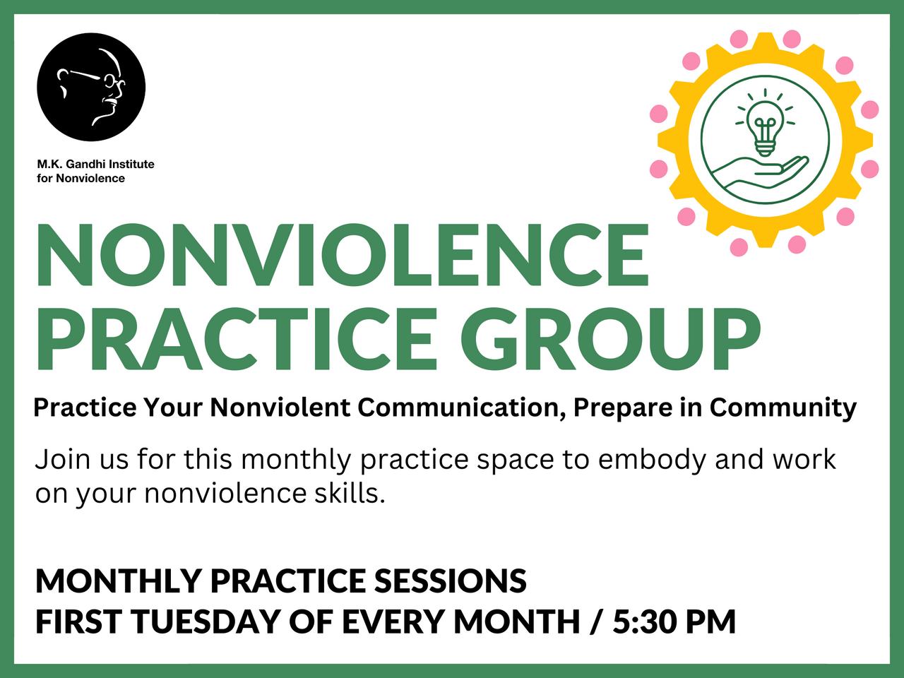 Nonviolence Practice Group logo