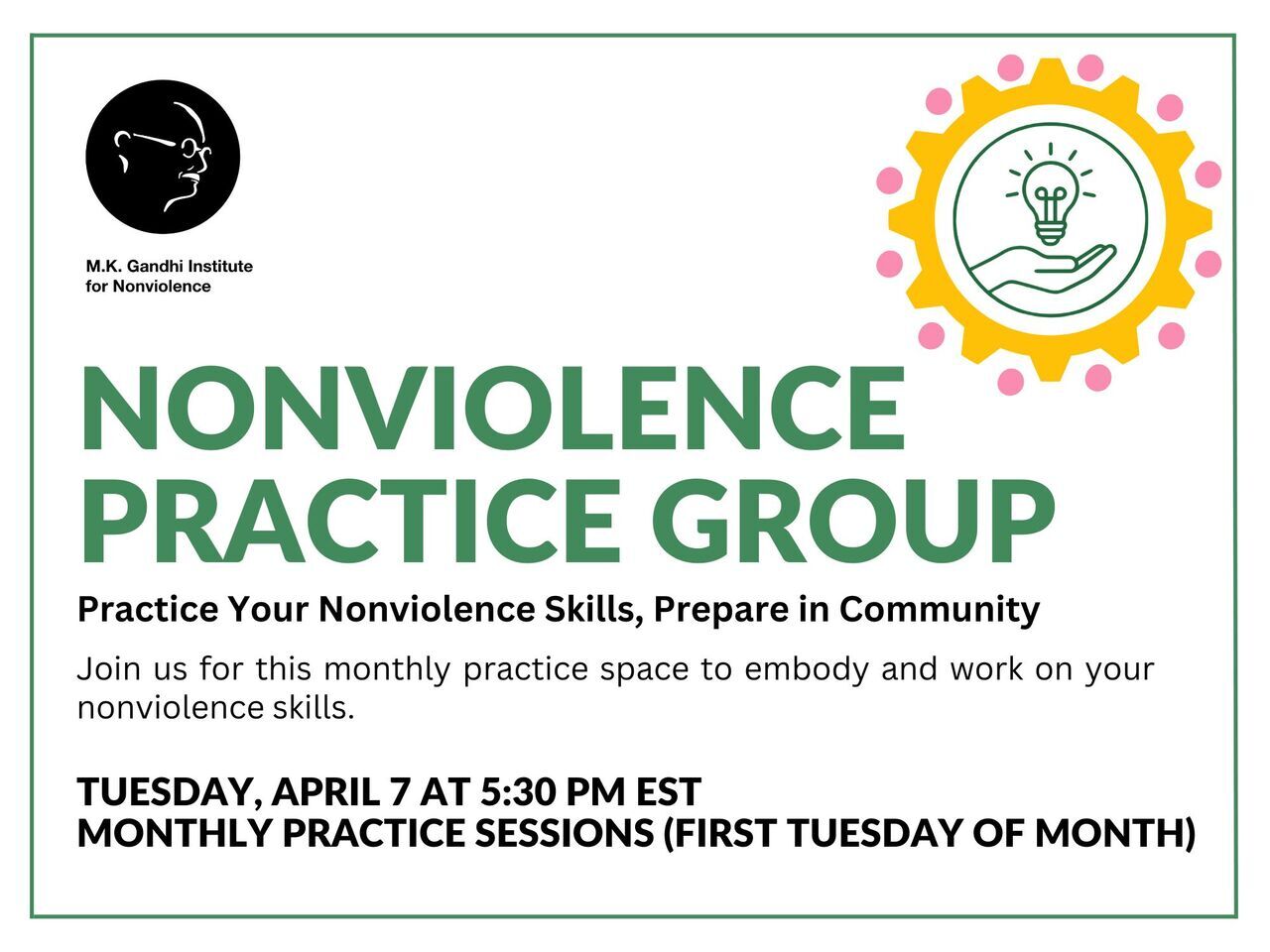 Nonviolence Practice Group logo