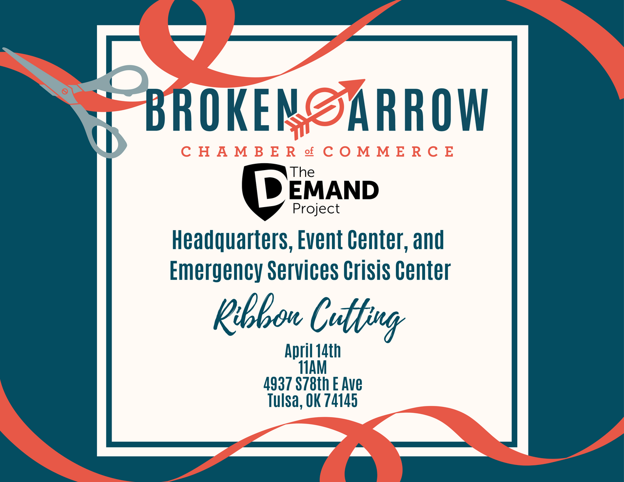 New Headquarters Ribbon Cutting logo