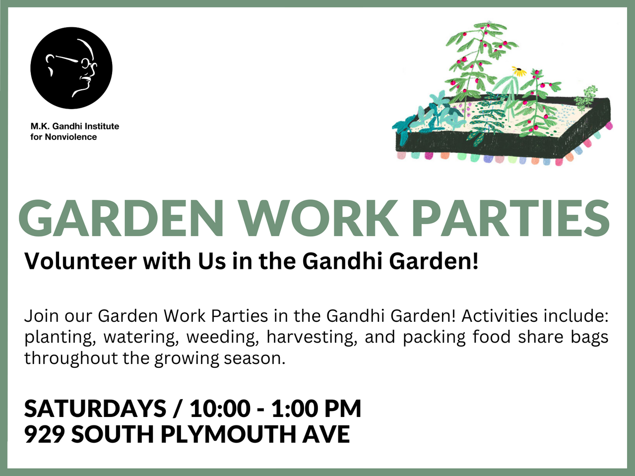 Garden Work Parties 2026 logo
