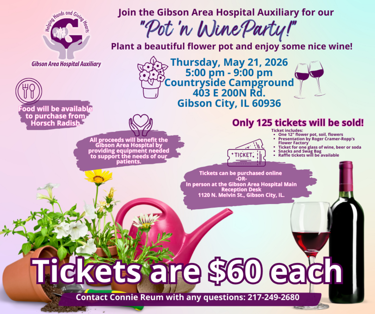 2026 Pot 'N Wine Party logo