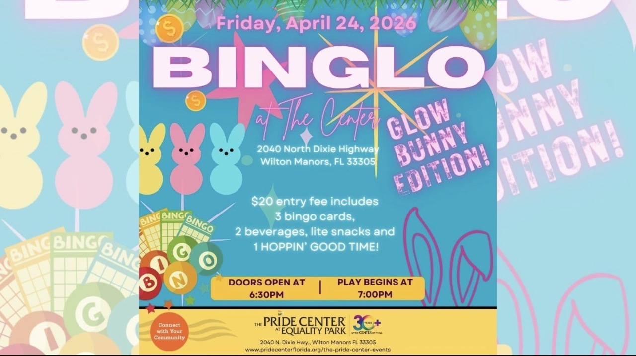 Florida - Binglo at The Center - Glow Bunny Edition logo