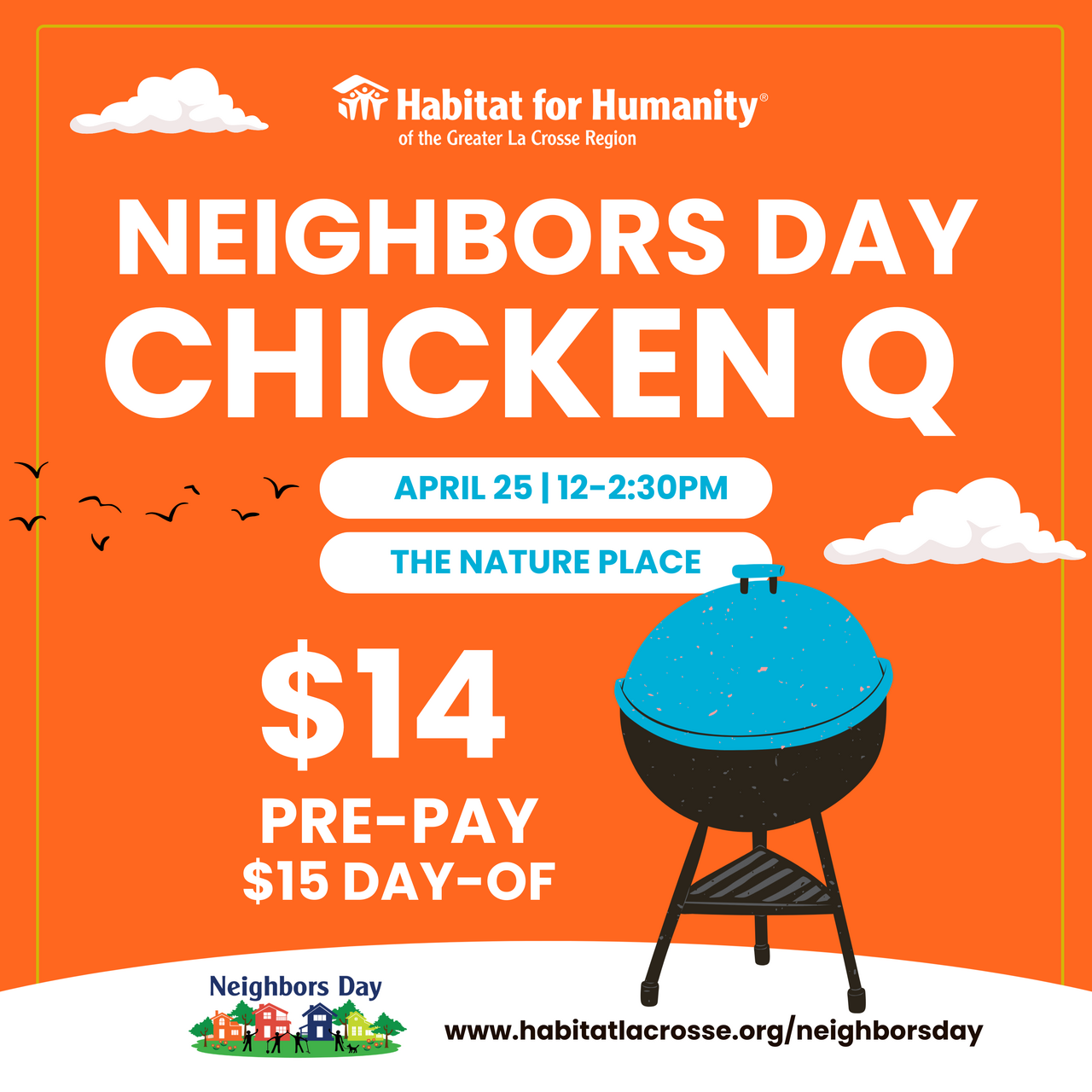 Neighbors Day Chicken Q Fundraiser logo