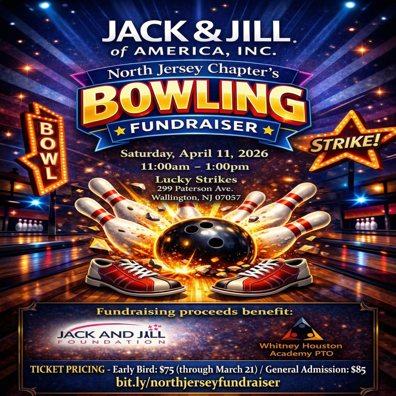 North Jersey Chapter Bowling Fundraiser for a Cause logo