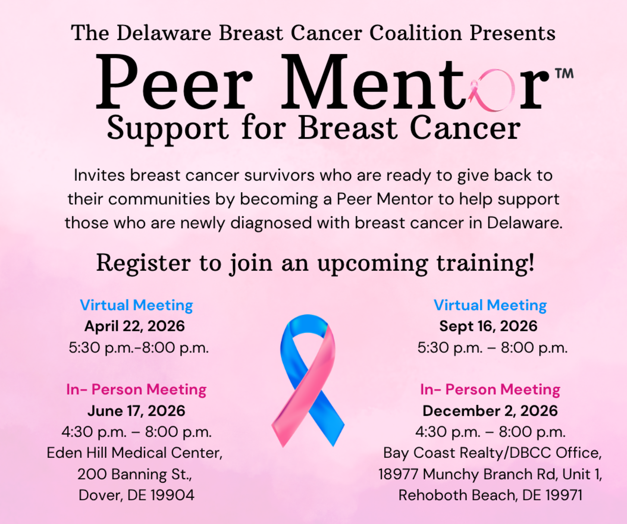 Peer Mentor Training In-Person June logo