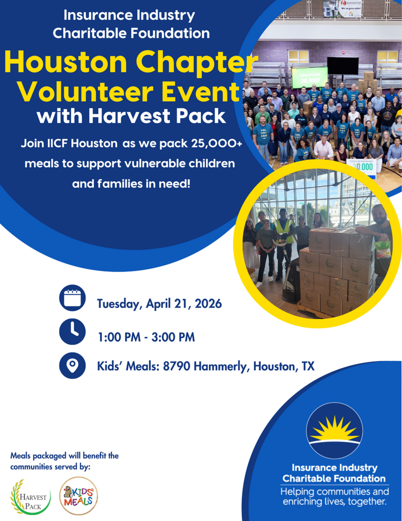 Houston Harvest Pack Volunteer Event logo