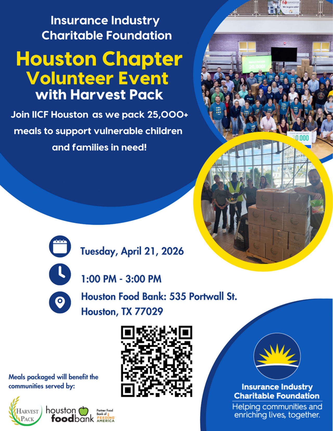 Houston Harvest Pack Volunteer Event logo