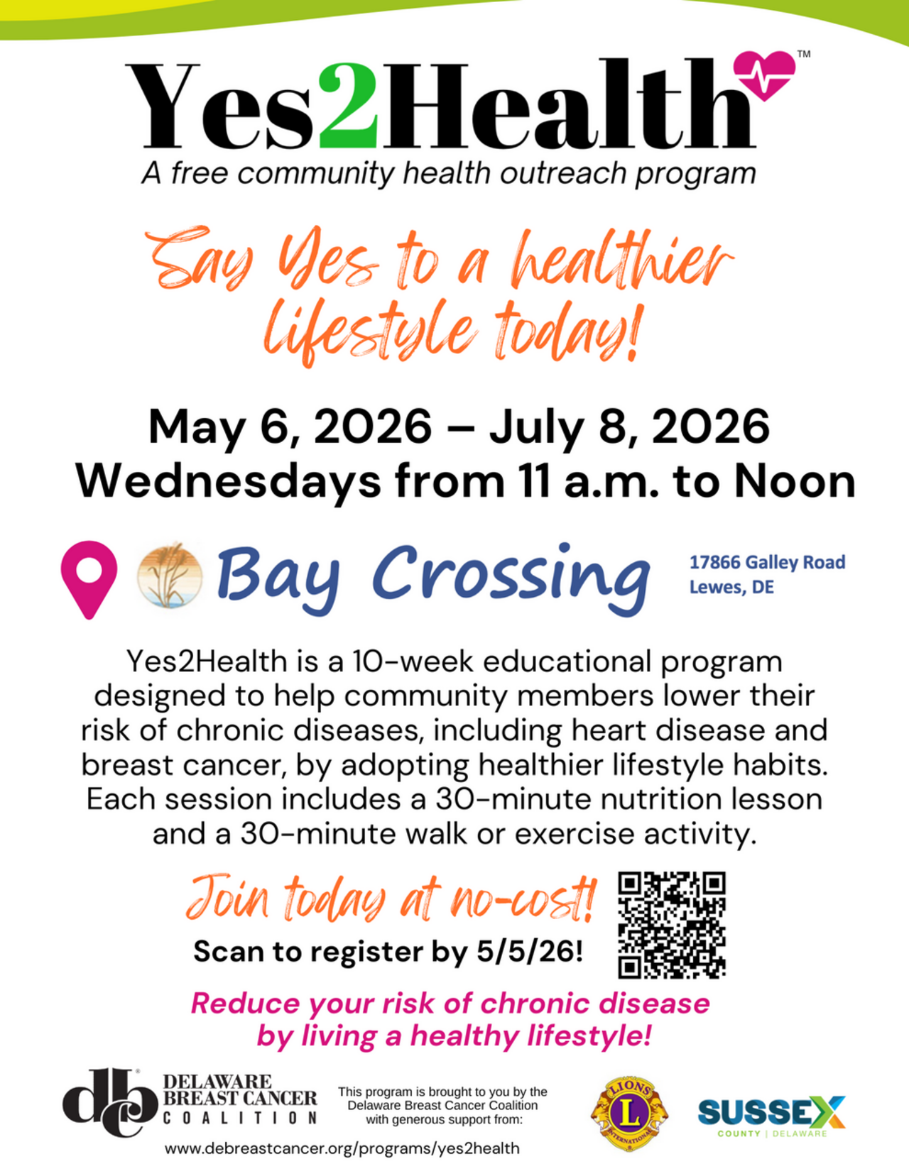 Yes2Health Bay Crossing logo