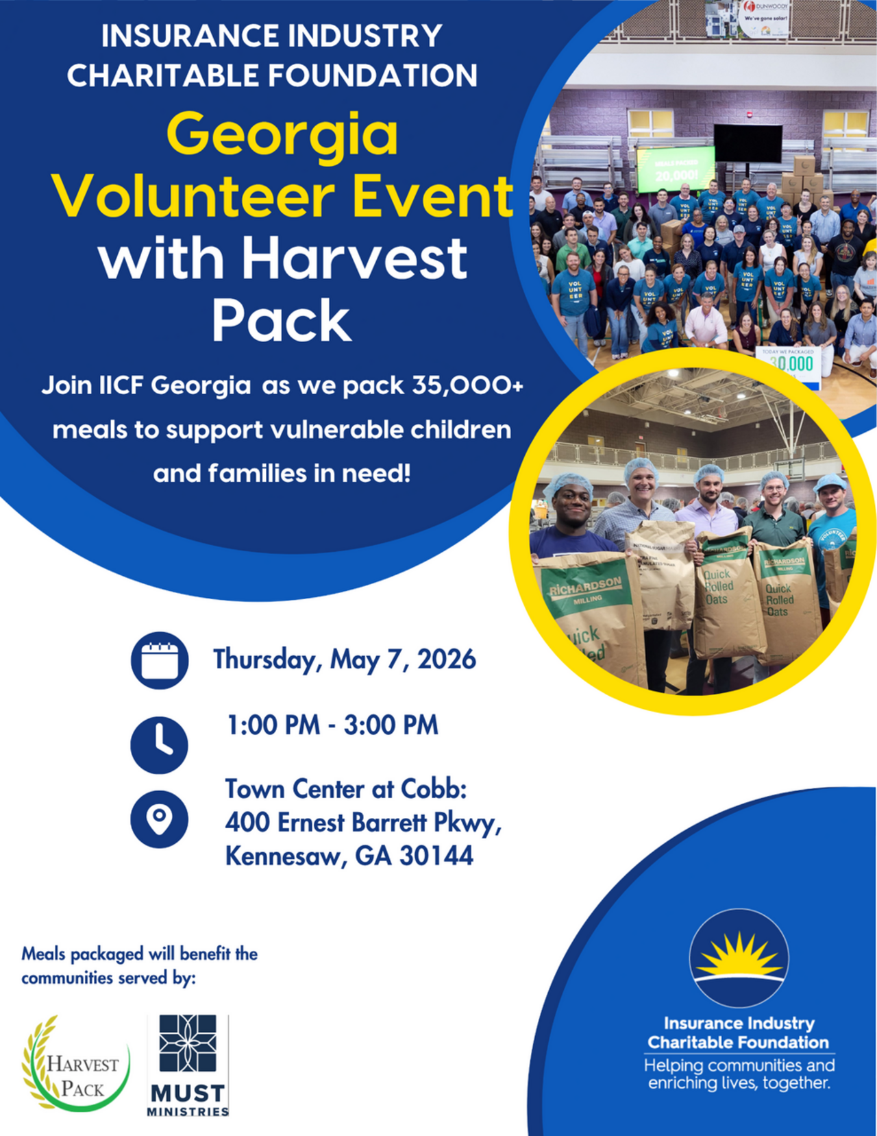 IICF Georgia Harvest Pack Volunteer Project logo