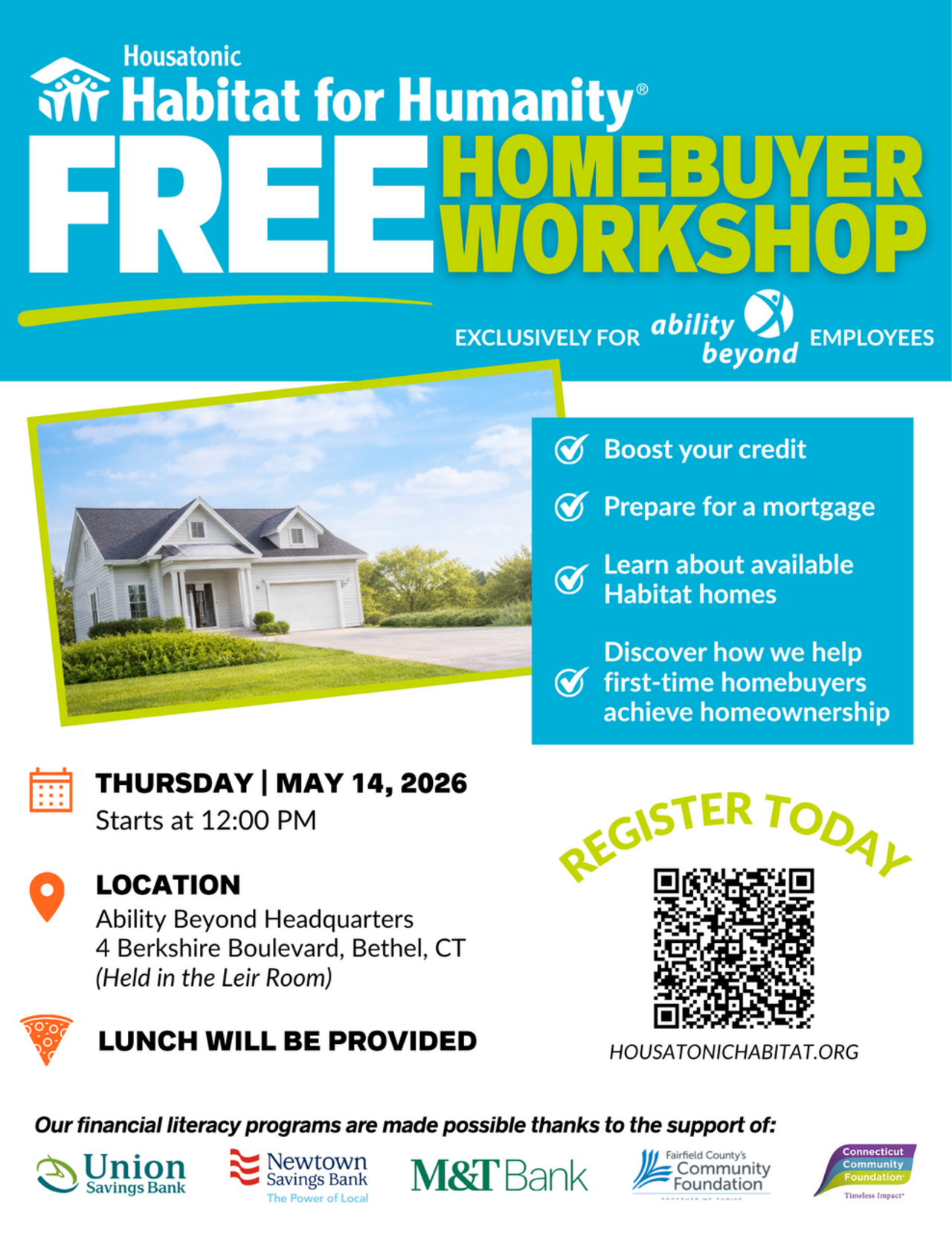 FREE Habitat Homeowner Workshop For Ability Beyond Employees | May 14, 2026 logo