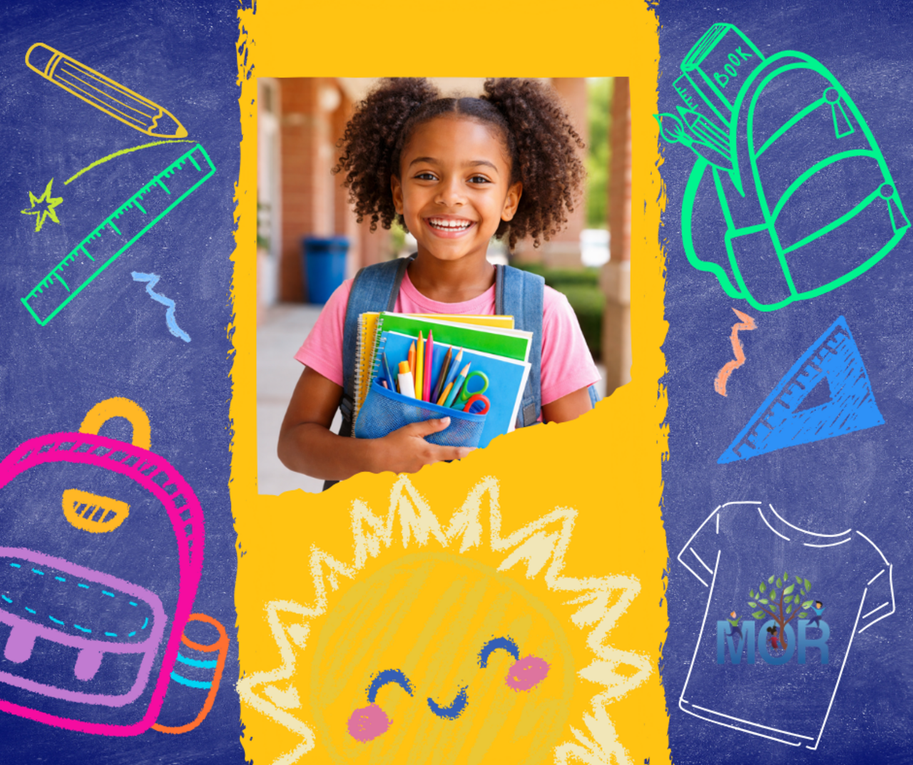 MOR Back-To-School Drive logo